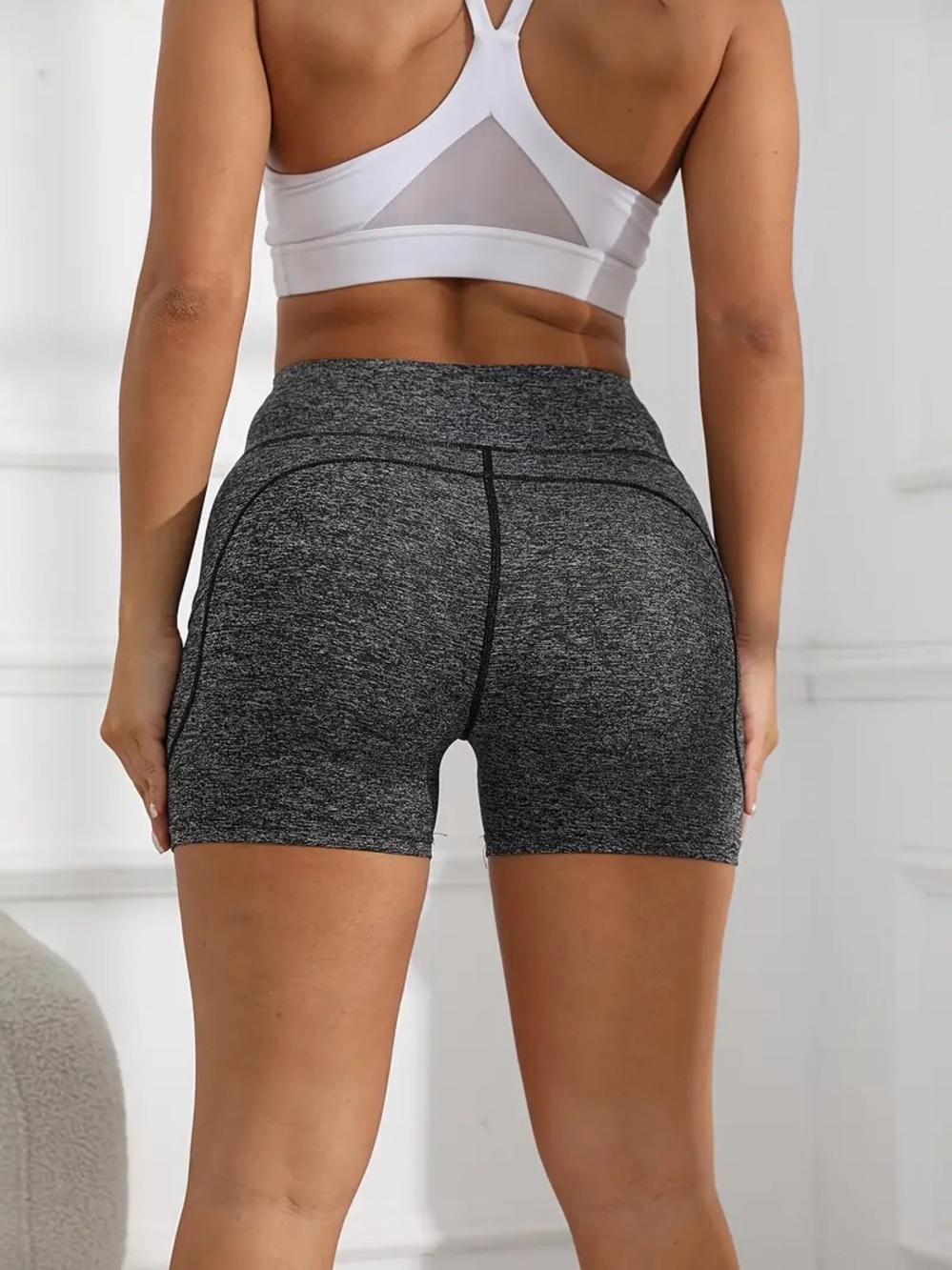VSX Victoria’s secret Sports Heather Gray Bike Shorts
